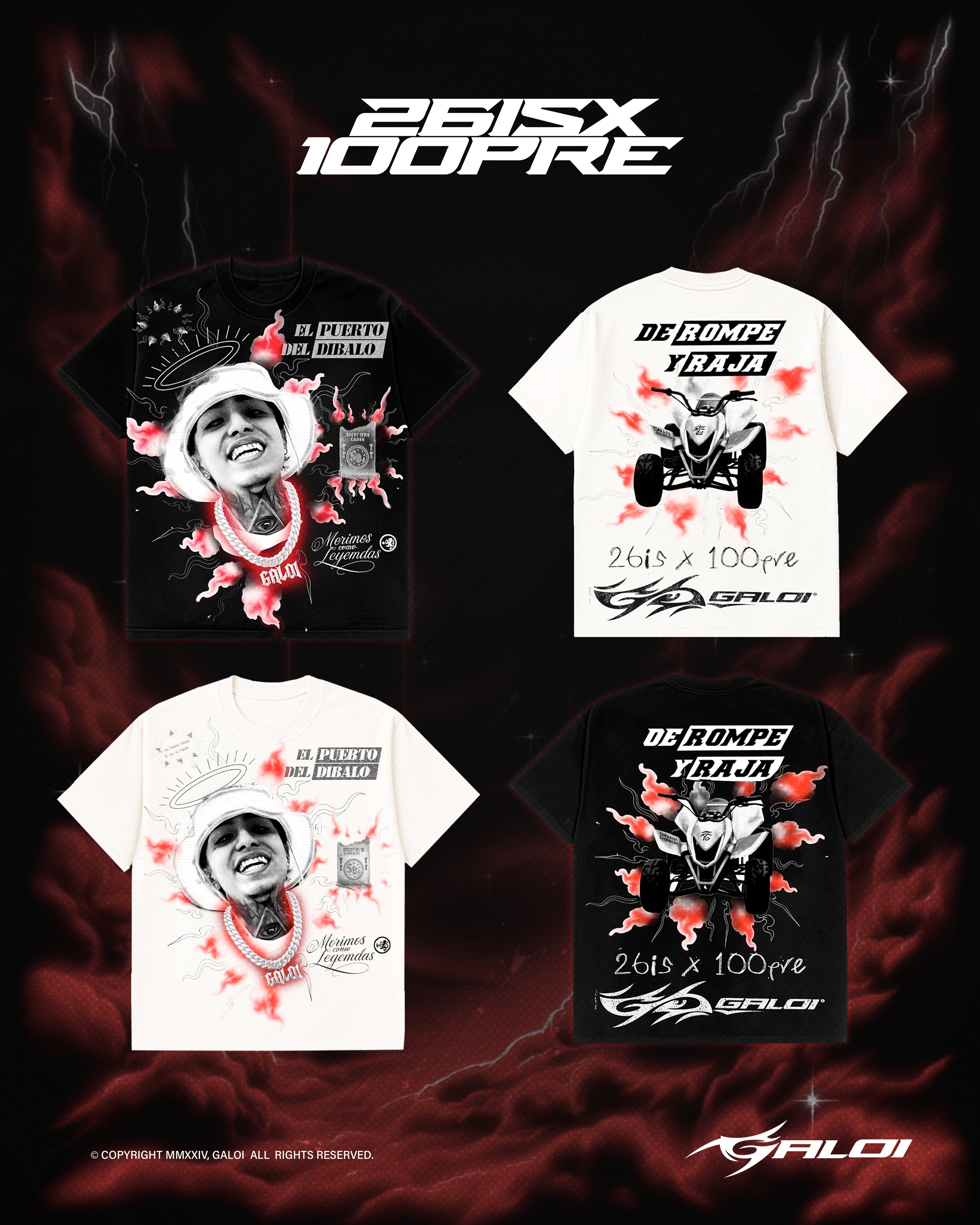 T-Shirt "De Rompe y Raja" Galoi x 26IS