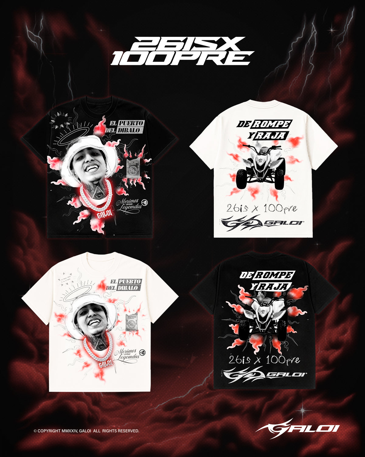 T-SHIRT "DE ROMPE Y RAJA" GALOI X 26IS