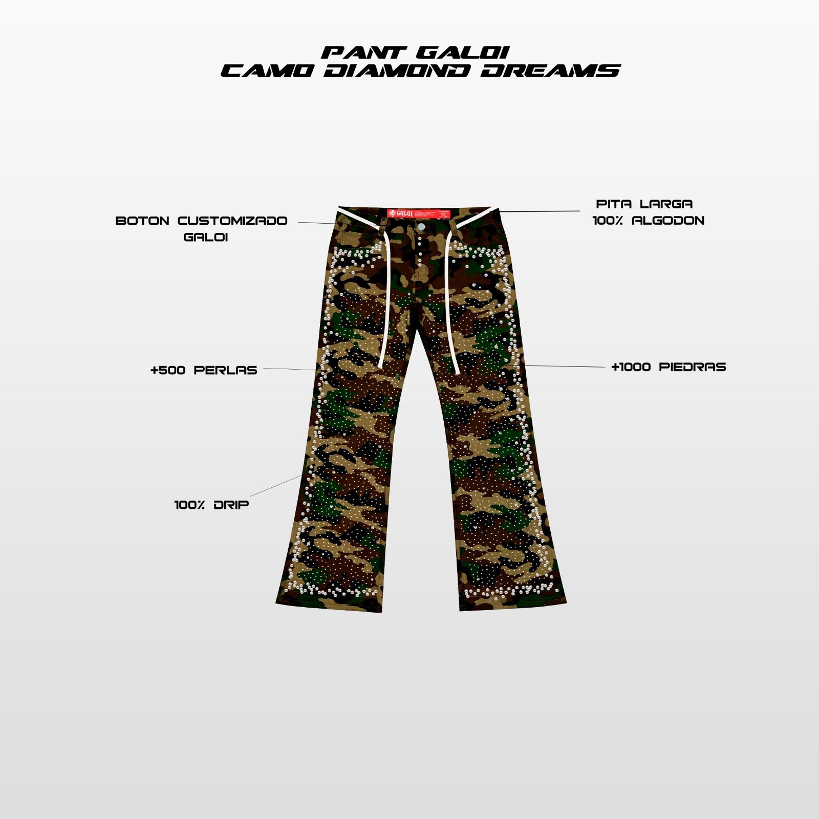 JEAN FLARE GALOI CAMO DIAMOND DREAMS