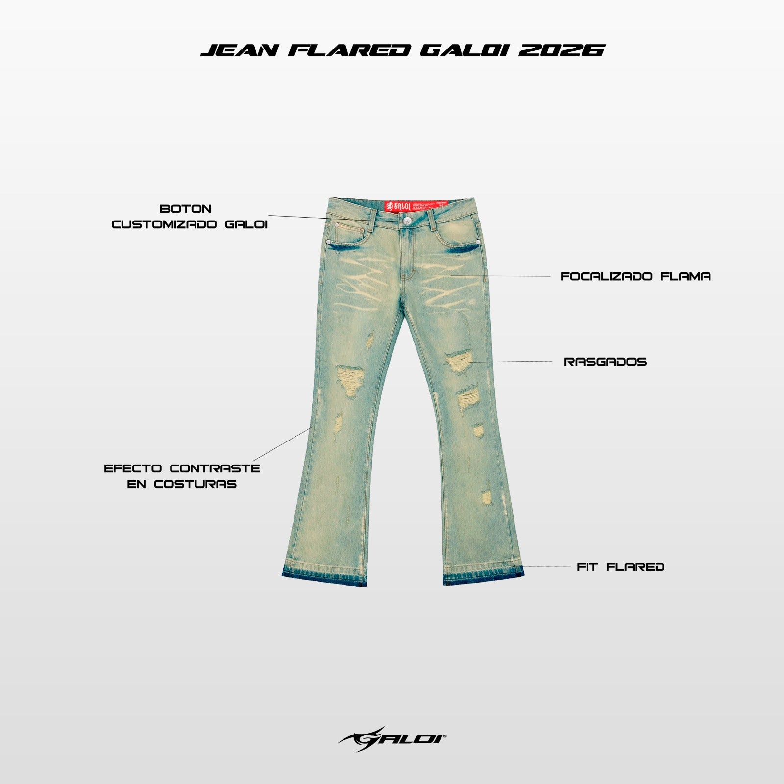 JEAN FLARED GALOI